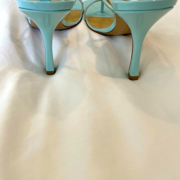 Bottega Veneta Stretch Sandal Laquer Pale Blue Size 38 - Picture 5 of 9